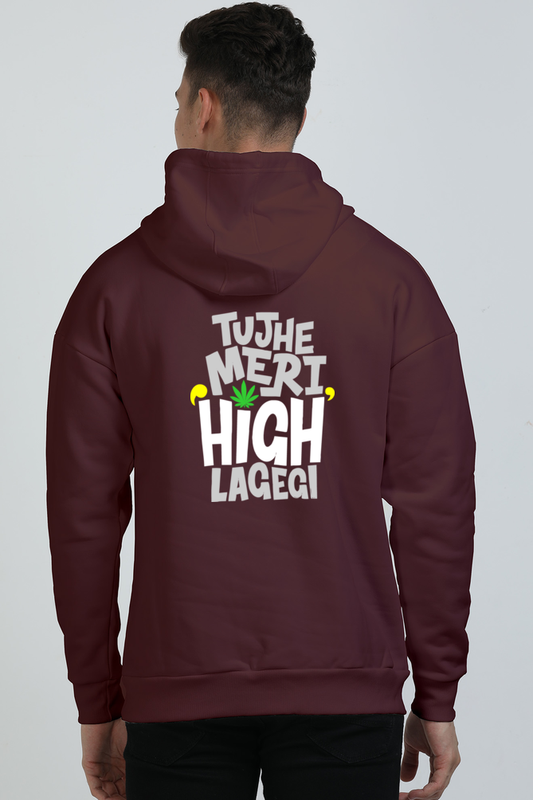 High Men's Oversized Hoodie