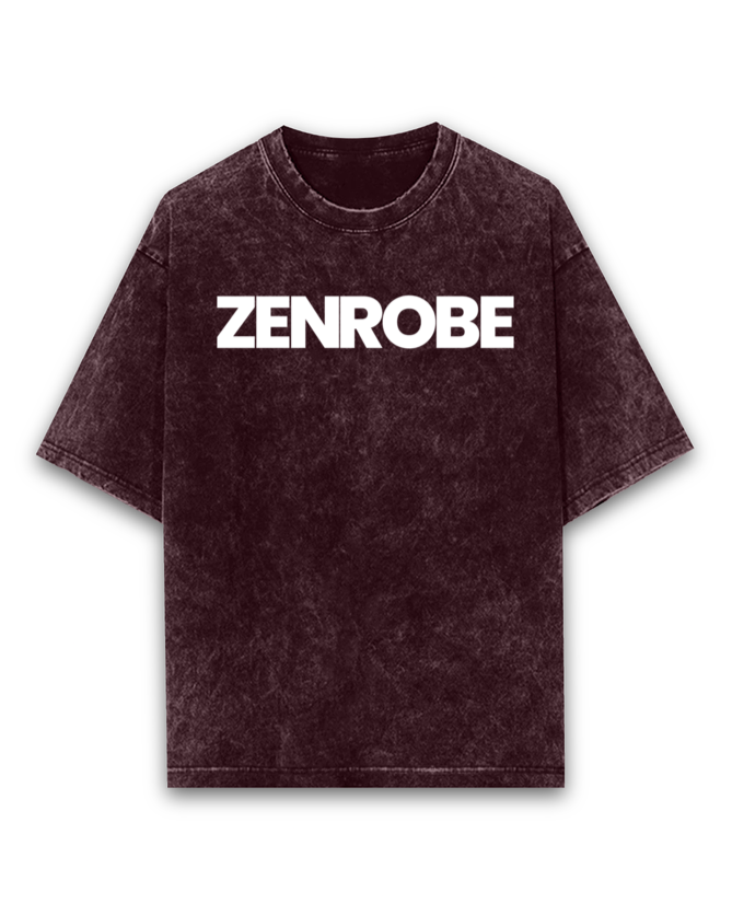 Z.R.O Acid Wash Unisex Oversized T-shirt