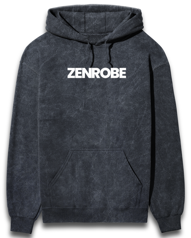 Z.R.O Retro Acid Wash Unisex Hoodie