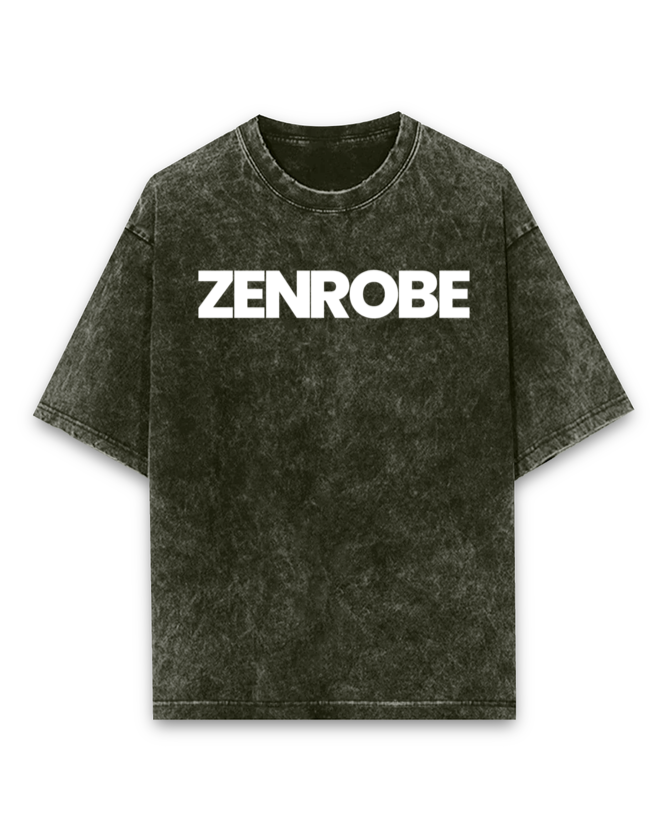 Z.R.O Acid Wash Unisex Oversized T-shirt