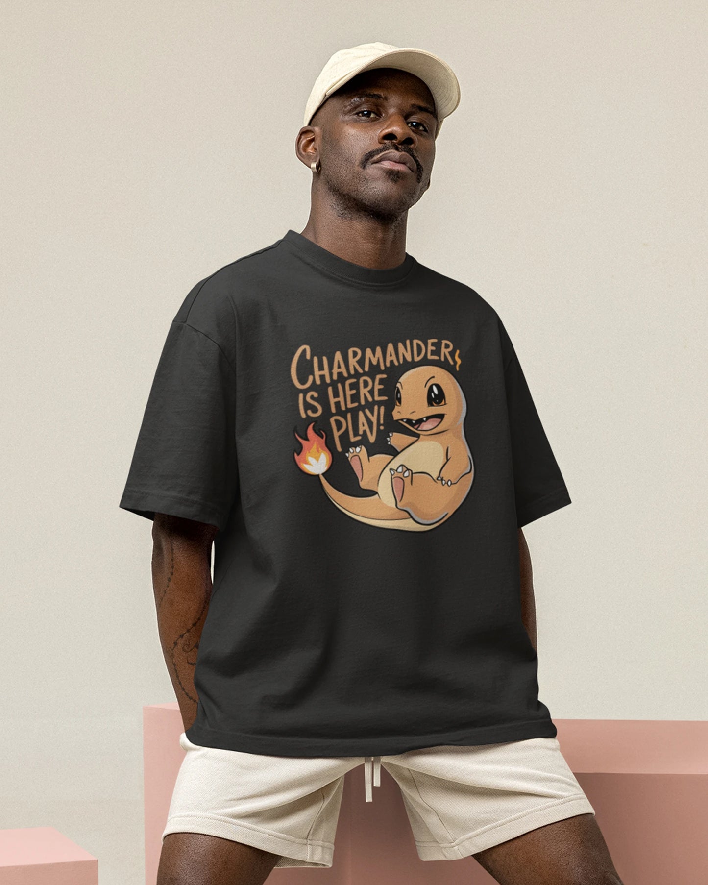 Charmander Pokémon Oversized Unisex Tshirt