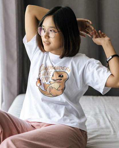 Charmander Pokémon Oversized Unisex Tshirt