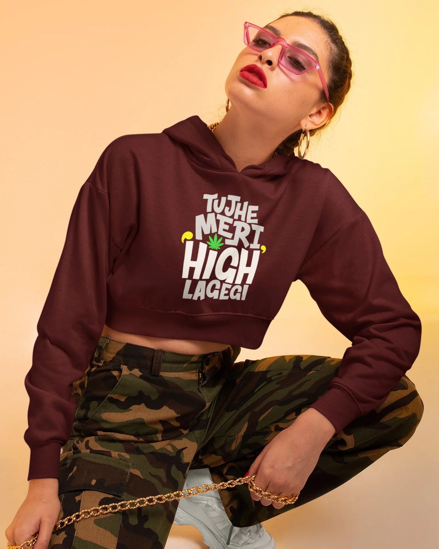 High Crop Hoodie