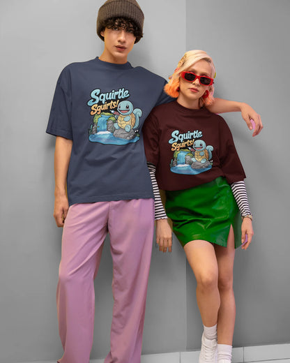 Squirtle Pokémon Oversized Unisex Tshirt