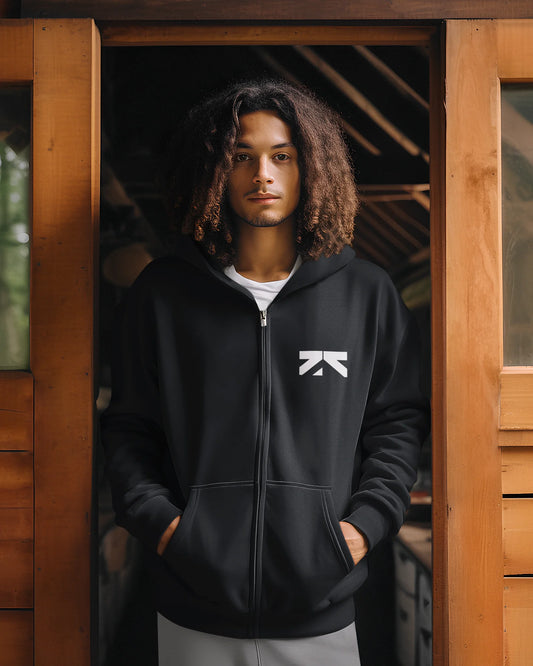 Z.R.O Heavyweight Fleece Unisex Zip Hoodie